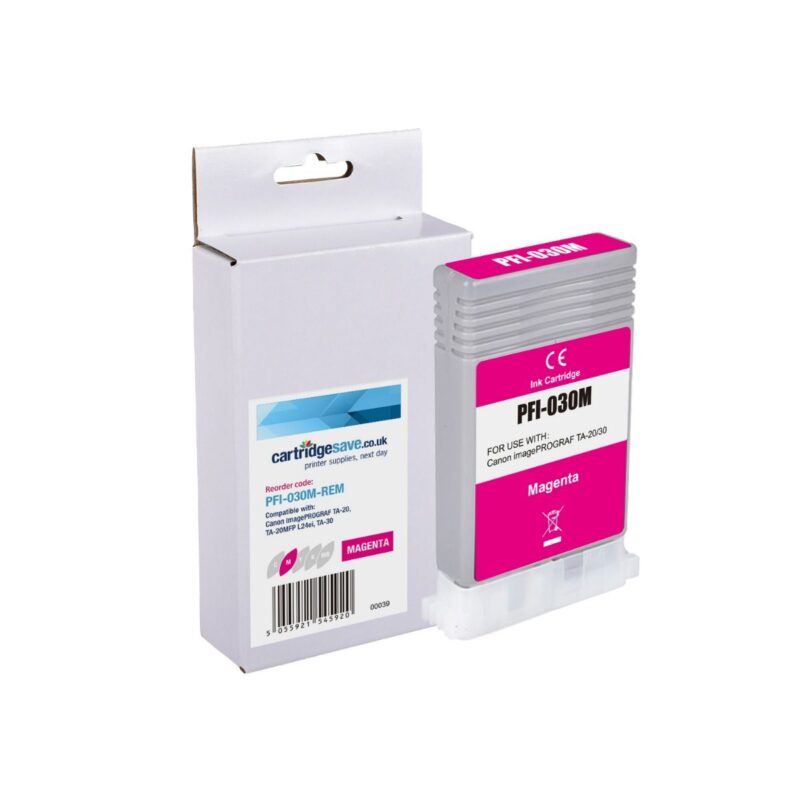 Compatible Canon PFI-030M Magenta Ink Cartridge