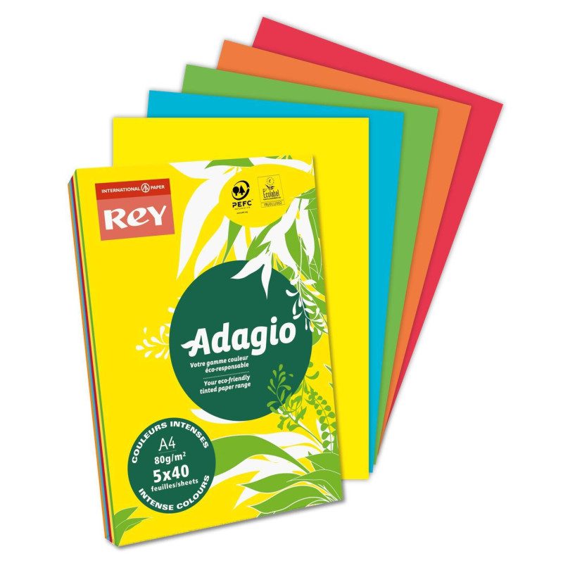 Rey adagio A4-mix intense colour papers