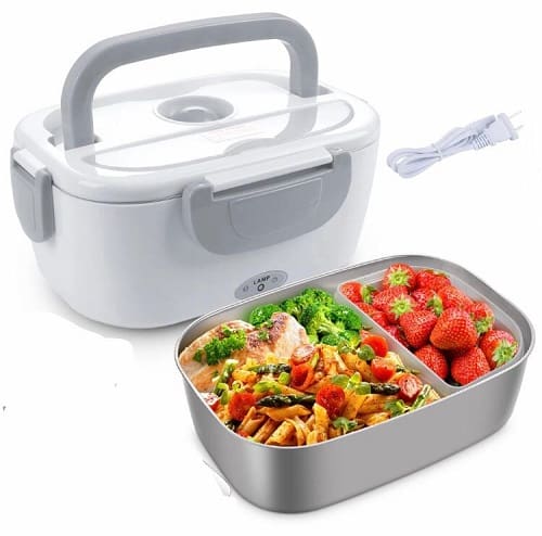 Electric Lunch Box For Car And Home Work Office 12v 24v 110v 55w Portable Food