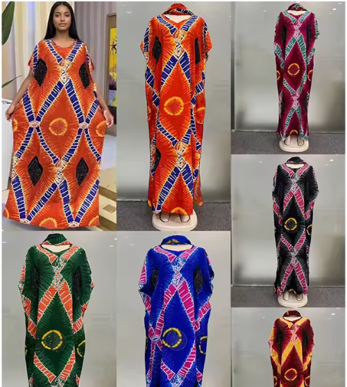 African Cotton Women's Printed Dress