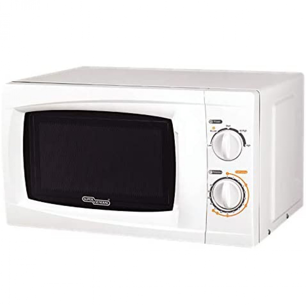 Super General 20 Liters Microwave/ White/ 5 Power Modes